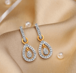 Designer Diamond Drop Earrings-2