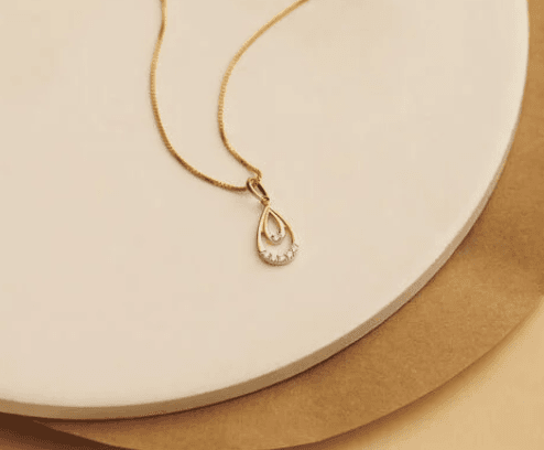 Pear Drop Diamond Pendant
