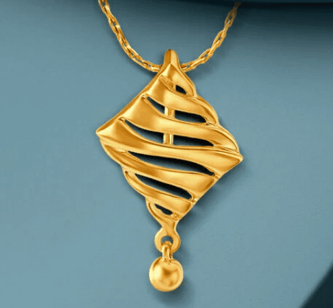 Antique Finish Gold Pendant