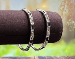 Geometric Silver Bracelet-2