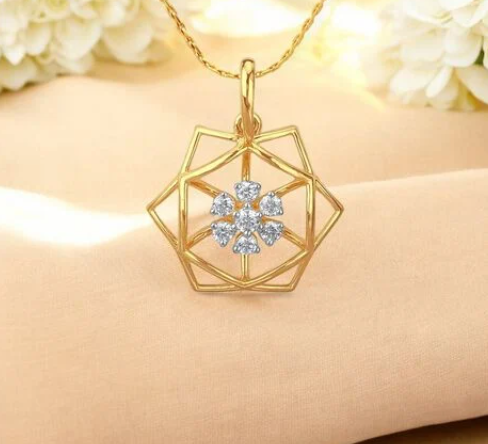 Lattice Circle Pendant