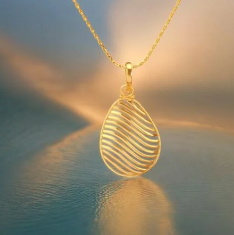 Floral Gold Pendant